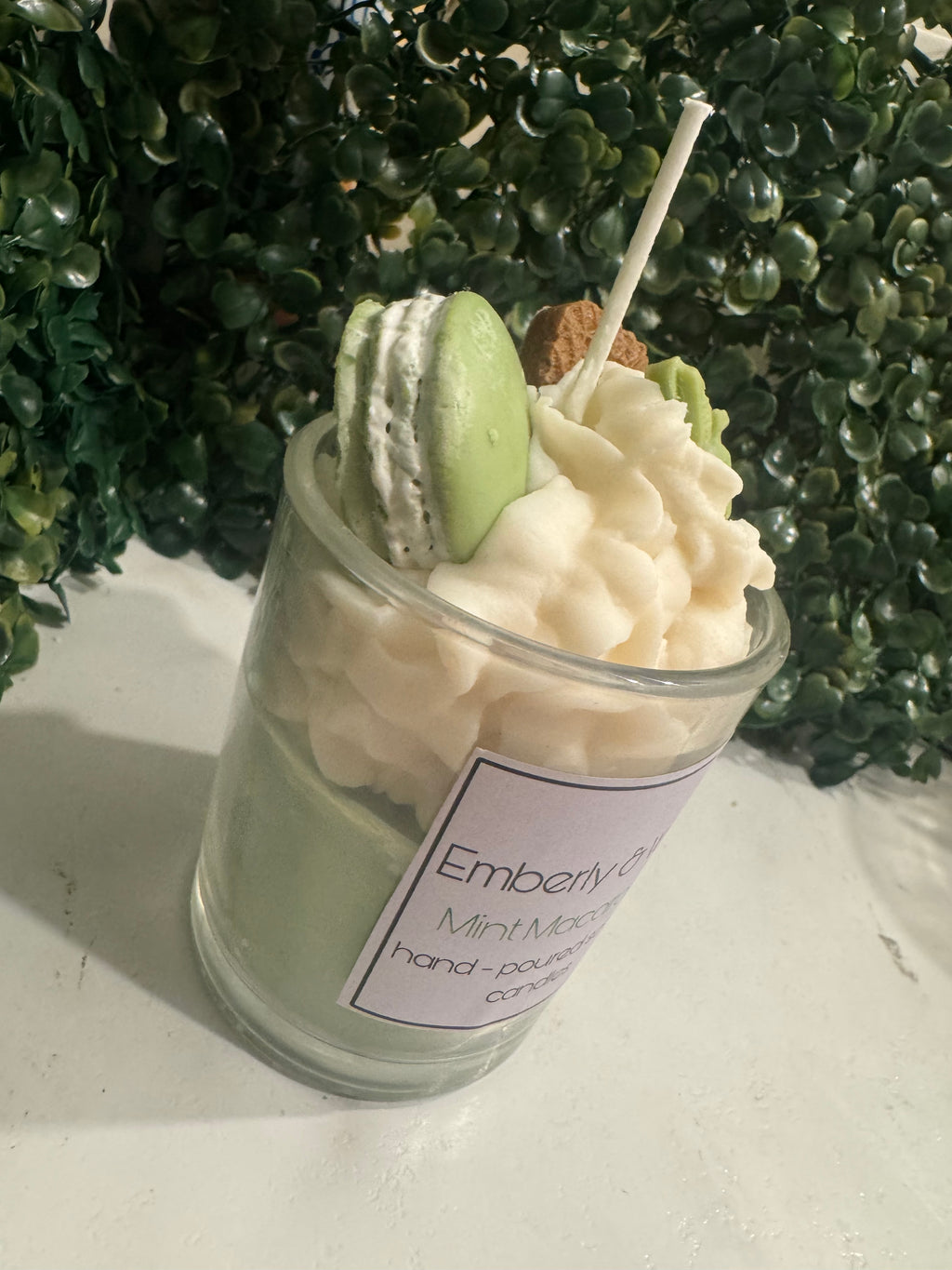 Mint Macarons Cookie Scented Soy Candle