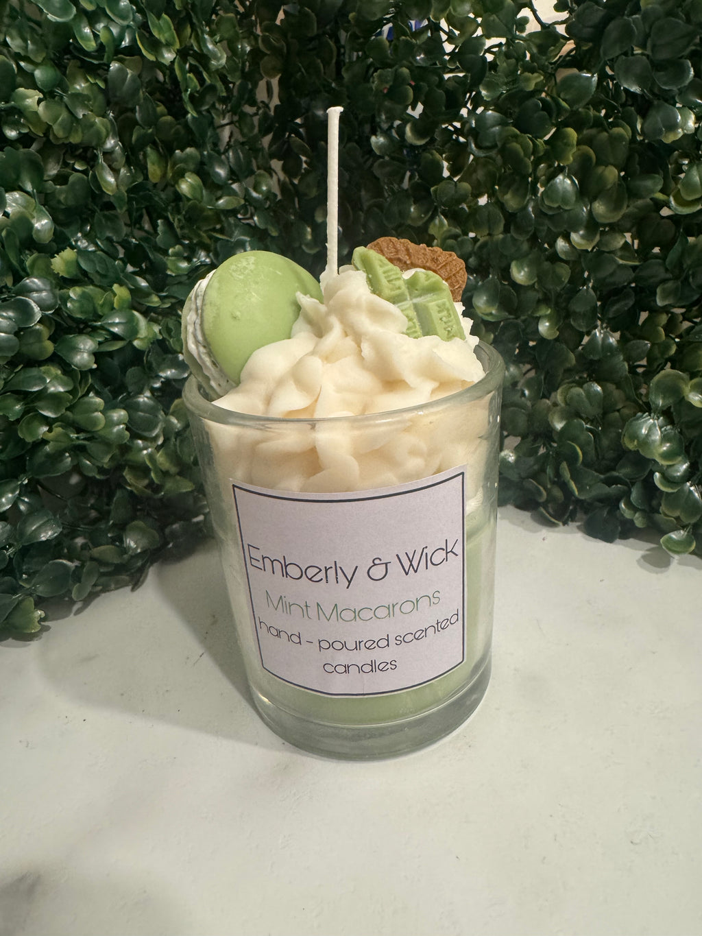 Mint Macarons Cookie Scented Soy Candle