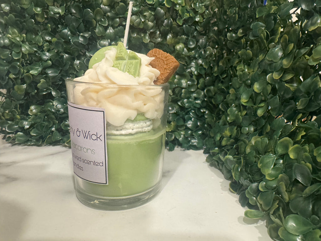 Mint Macarons Cookie Scented Soy Candle