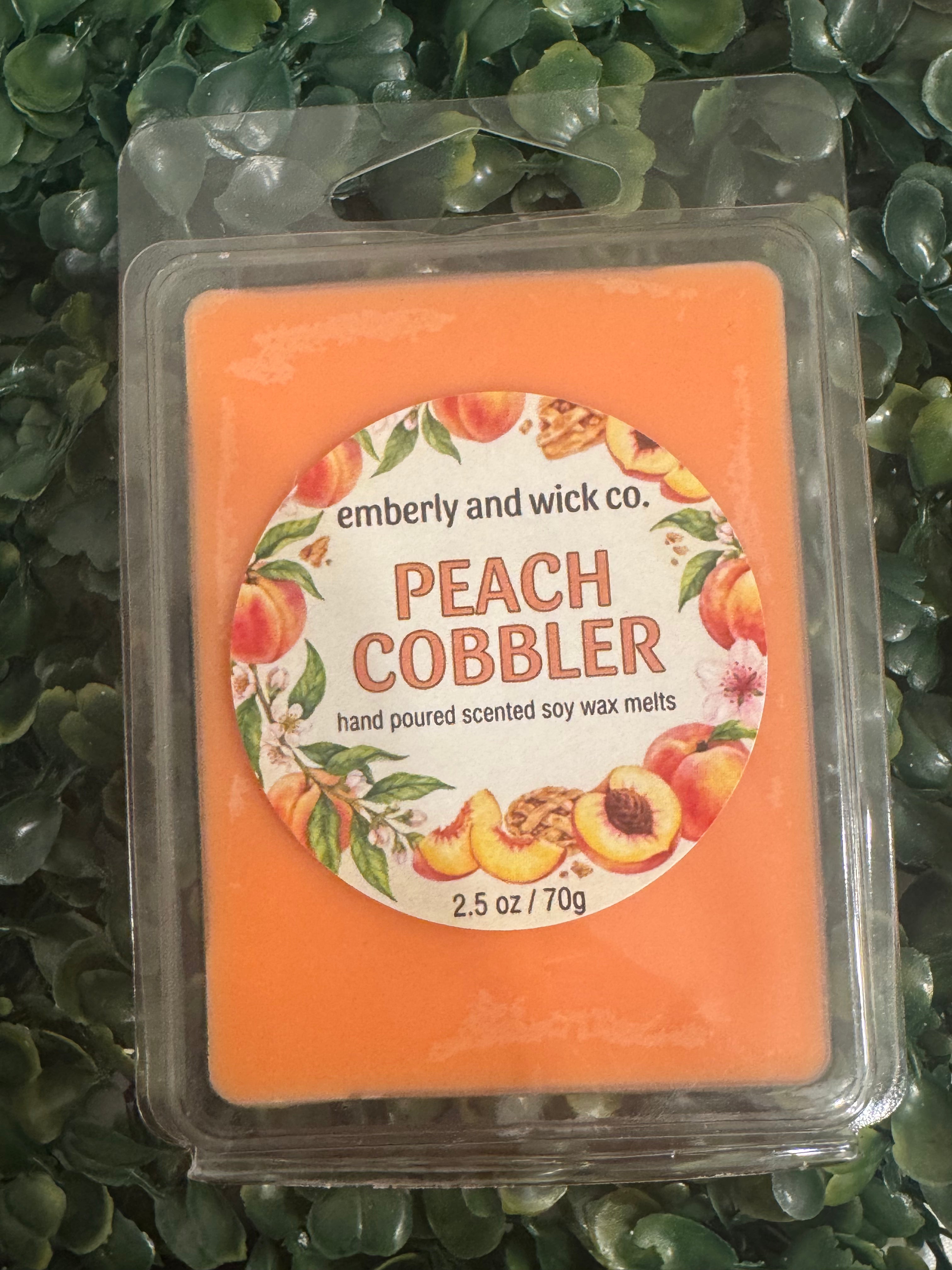 Peach Cobbler scented soy wax melts 2.5 oz